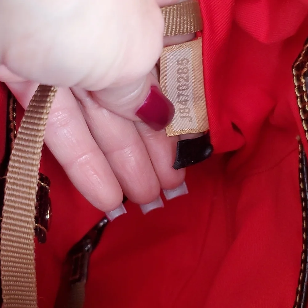 Dooney & Bourke Santorini Lizard Embossed Leather Satchel